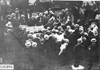 Large crowd surrounds Lexington car at Kansas City, Mo., at 1909 Glidden Tour