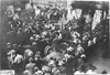 Large crowd surrounds Premier car at Kansas City, Mo., at 1909 Glidden Tour