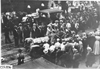 Large crowd surrounds Lexington car at Kansas City, Mo., at 1909 Glidden Tour
