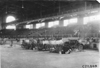 Cars parked inside the convention hall in Kansas City, Mo., at 1909 Glidden Tour