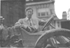 Glidden tourist posed in car at 1909 Glidden Tour