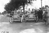 Brush cars #103 & 104 in Mankato, Minn., at the 1909 Glidden Tour