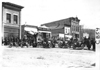 E.M.F. car lined up with other cars, on pathfinder tour for 1909 Glidden Tour