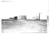 E.M.F. car crossing railroad tracks, on pathfinder tour for 1909 Glidden Tour