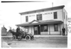 E.M.F. car in front of Hotel Lincoln, on pathfinder tour for 1909 Glidden Tour