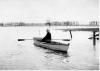 Remi Van den Brouck in a boat