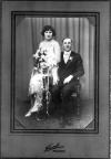 Wedding portrait of Rose Lietz and Albert Ahrens