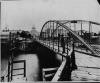 Dark image of Michigan Avenue Iron Bridge, Lansing