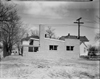 Exterior view of Plymouth Library addition from the rear, c. 1955.