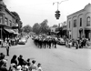 Soldiers marching south on Main Street at intersection of Penniman Avenue, Memorial Day Parade, 1950