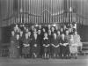Church Members in front of Organ