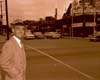 Mayor Glenn Allen at Michigan Avenue and Westnedge Avenue Intersection