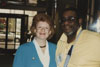 U.S. Senator Debbie Stabenow poses for a photo with Derrick Quinney.