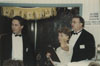 A Las Vegas night fundraiser for one of the many charities with which Rosendahl was associated.  Subjects are, from left to right: Ron Warner, Unknown, John Rosendahl.  