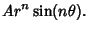 $\displaystyle Ar^n\sin(n\theta).$