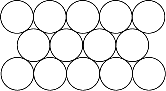 \begin{figure}\begin{center}\BoxedEPSF{HexagonalPacking.epsf}\end{center}\end{figure}