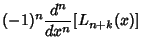 $\displaystyle (-1)^n {d^n\over dx^n}[L_{n+k}(x)]$