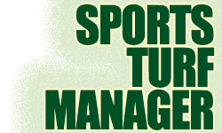 Sports Turf Manager title banner with logo
