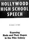 Sample image of Hollywood High School Speech: Exposing Reds and their Dupes in the Film Colony