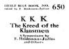 Sample image of KKK: The Kreed of the Klansmen: A Symposium