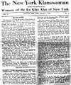 Sample image of The New York Klanswoman