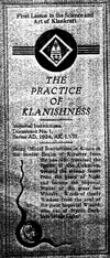 Sample image of The Practice of Klanishness