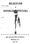Sample image of Relocation of Japanese Americans