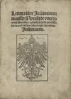 Sample image of Lectnra [sic] libri Institutionn[m] [i.e. Institutionum] magistri Nycasij de voerda ... Iustinianus
