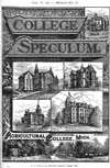 Sample image of The College Speculum Volume 5 Number 1
