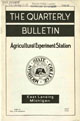 Sample image of The Quarterly Bulletin Agricultural Experiment Station Index to Vols. 1-18