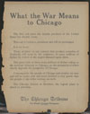 Chicago Tribune : what the war means to Chicago