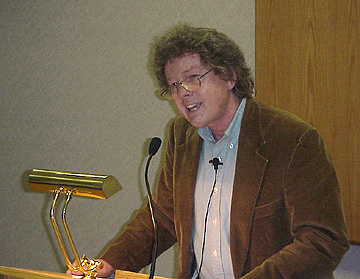 Dr. Root at the MSU Library