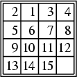 \begin{figure}\begin{center}\BoxedEPSF{15PuzzleExample.epsf}\end{center}\end{figure}