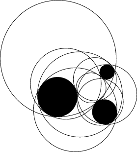 \begin{figure}\begin{center}\BoxedEPSF{ApolloniusCircles.epsf scaled 700}\end{center}\end{figure}