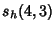 $\displaystyle s_h(4,3)$