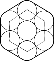 \begin{figure}\begin{center}\BoxedEPSF{CirclesHexagonal.epsf scaled 800}\end{center}\end{figure}