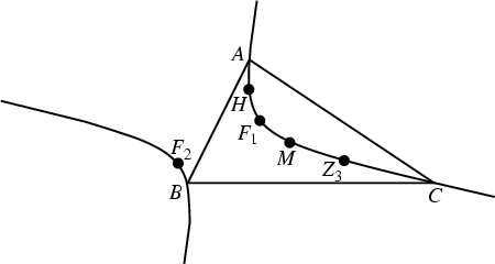 \begin{figure}\begin{center}\BoxedEPSF{kiepert_hyperbola.epsf scaled 1000}\end{center}\end{figure}