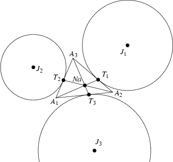 \begin{figure}\begin{center}\BoxedEPSF{NagelPoint.epsf scaled 800}\end{center}\end{figure}