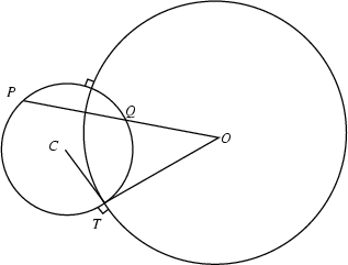 \begin{figure}\begin{center}\BoxedEPSF{OrthogonalCirclesTheorem.epsf scaled 700}\end{center}\end{figure}