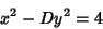 \begin{displaymath}
x^2-Dy^2=4
\end{displaymath}