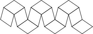 \begin{figure}\BoxedEPSF{RhombicDodecahedron_net.epsf scaled 700}\end{figure}