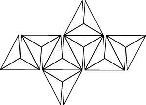 \begin{figure}\begin{center}\BoxedEPSF{Triakisoctahedron_net.epsf scaled 700}\end{center}\end{figure}