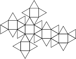 \begin{figure}\begin{figure}\begin{center}\BoxedEPSF{Snub_Cube_net.epsf scaled 600}\end{center}\end{figure}\par\end{figure}