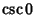 $\displaystyle \csc 0$
